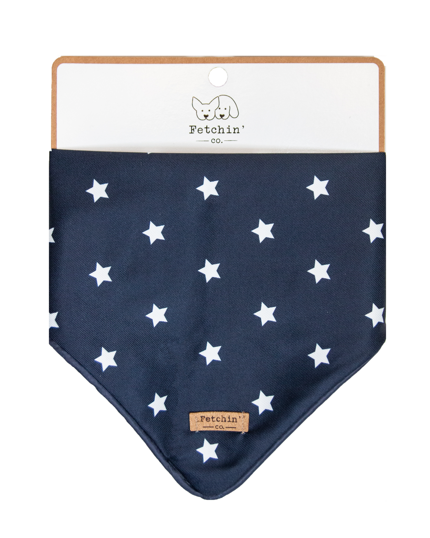 Navy & White Stars Printed Bandana