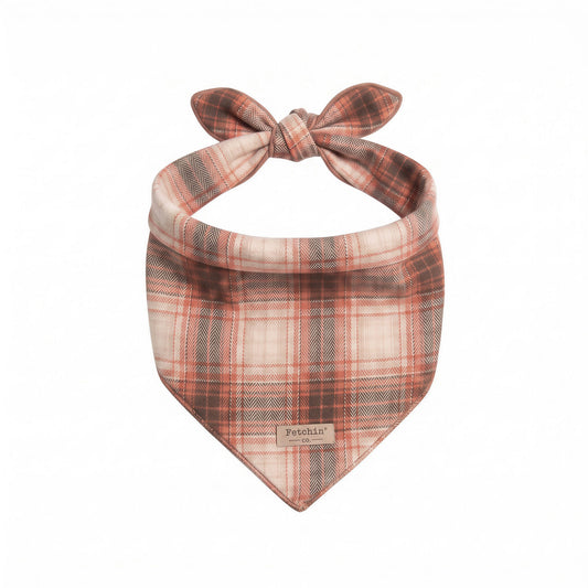 Rust Plaid Bandana