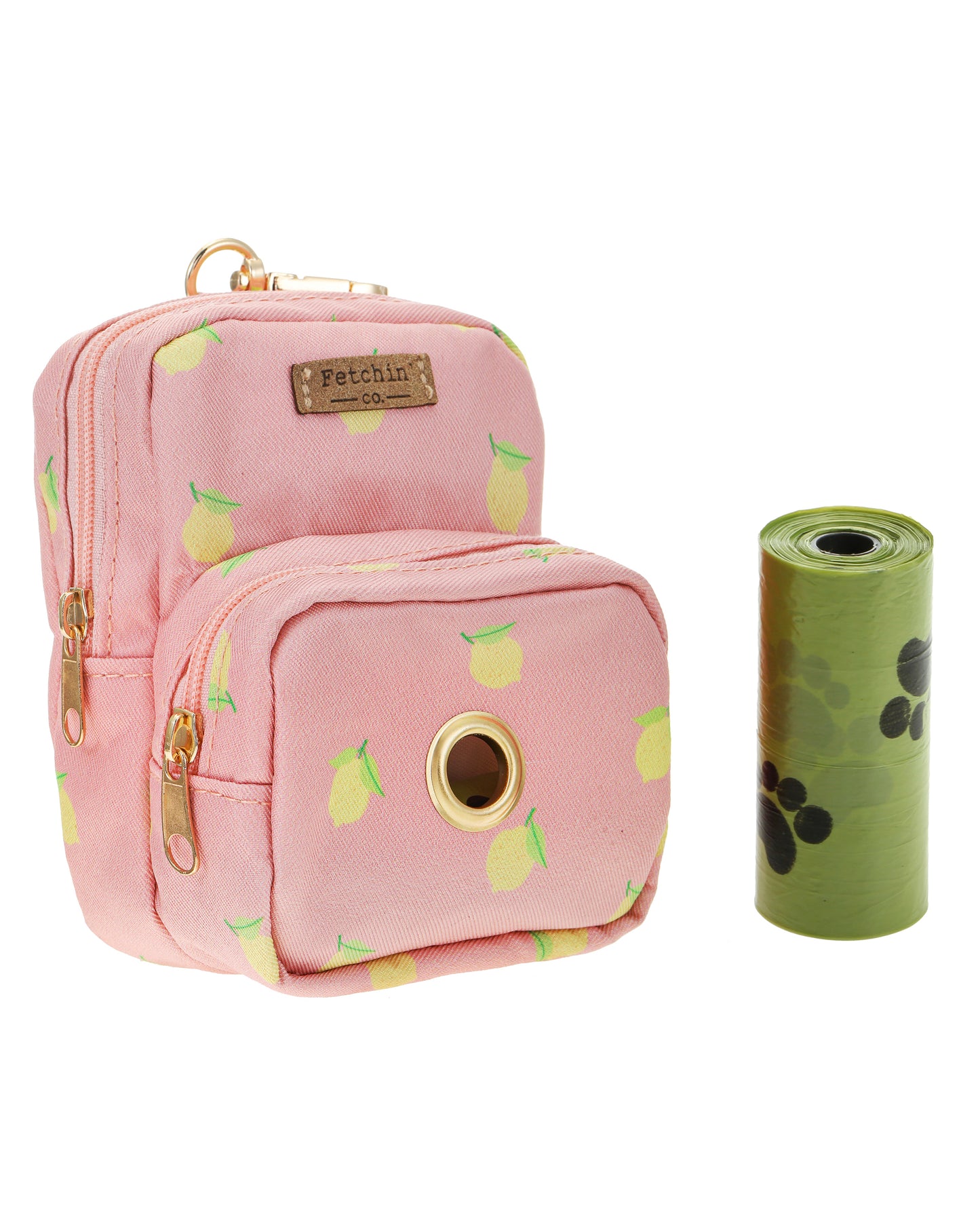 Pink Lemonade Mini Backpack Pet Waste Bag & Treat Holder