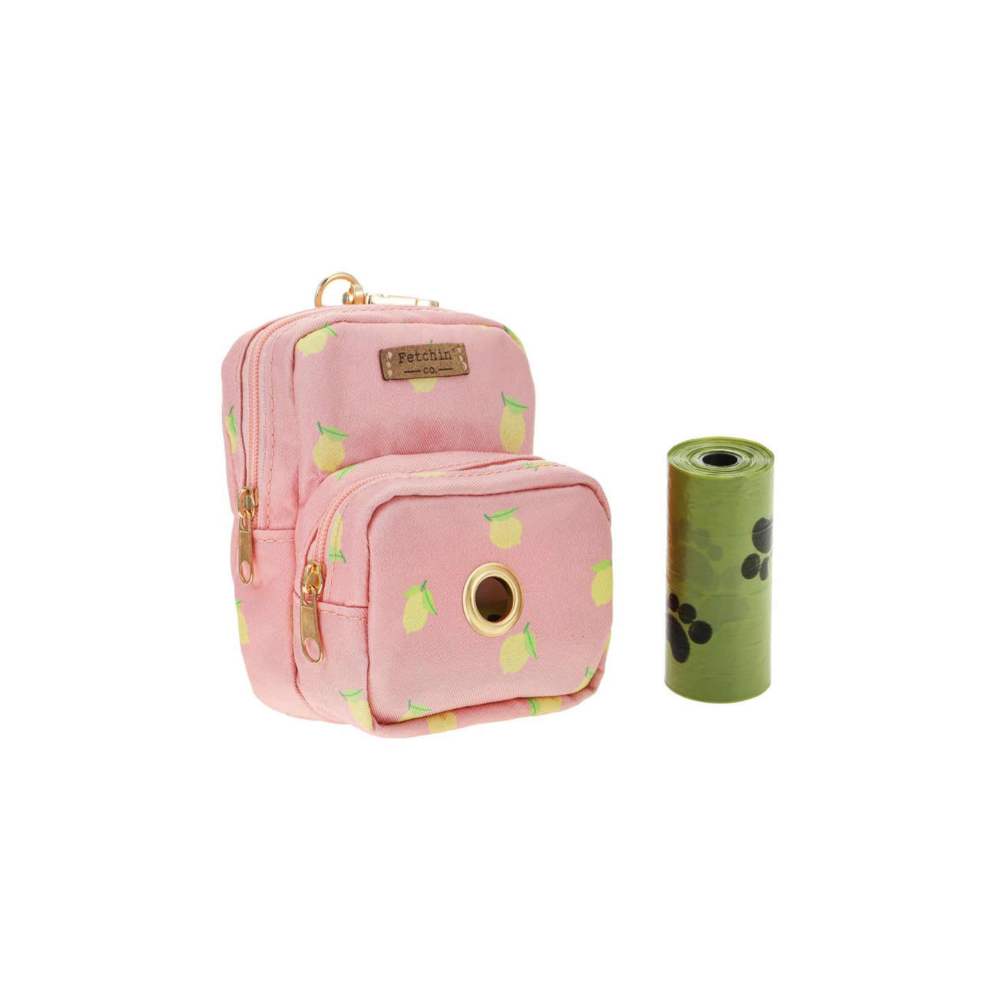Pink Lemonade Mini Backpack Pet Waste Bag & Treat Holder