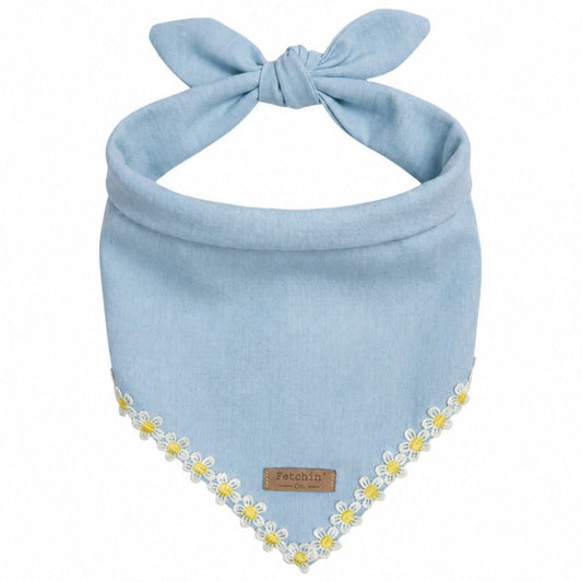 Chambray Daisy Chain Bandana