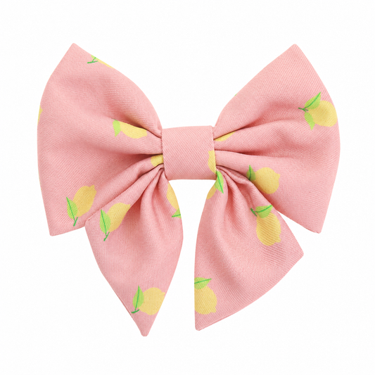 Pink Lemonade Collar Bow