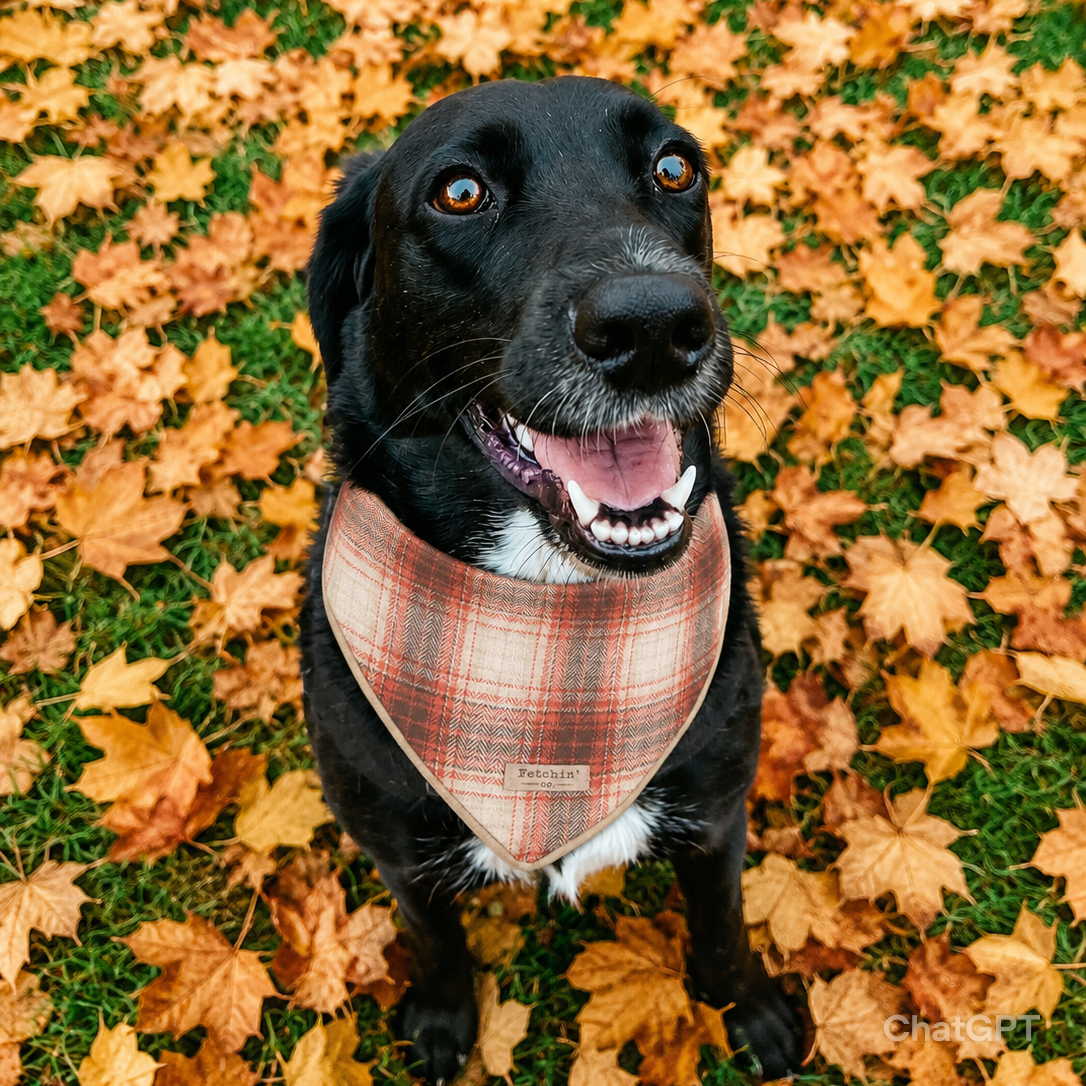 Rust Plaid Bandana