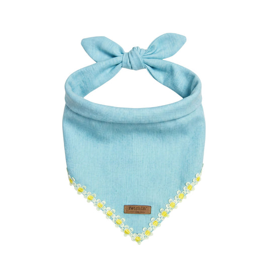 Chambray Daisy Chain Bandana