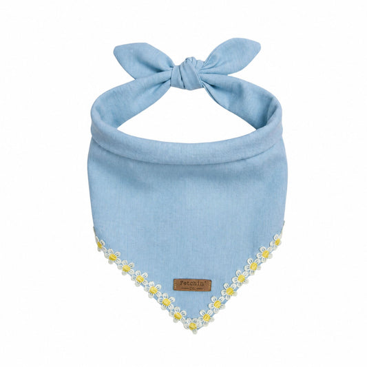 Chambray Daisy Chain Bandana