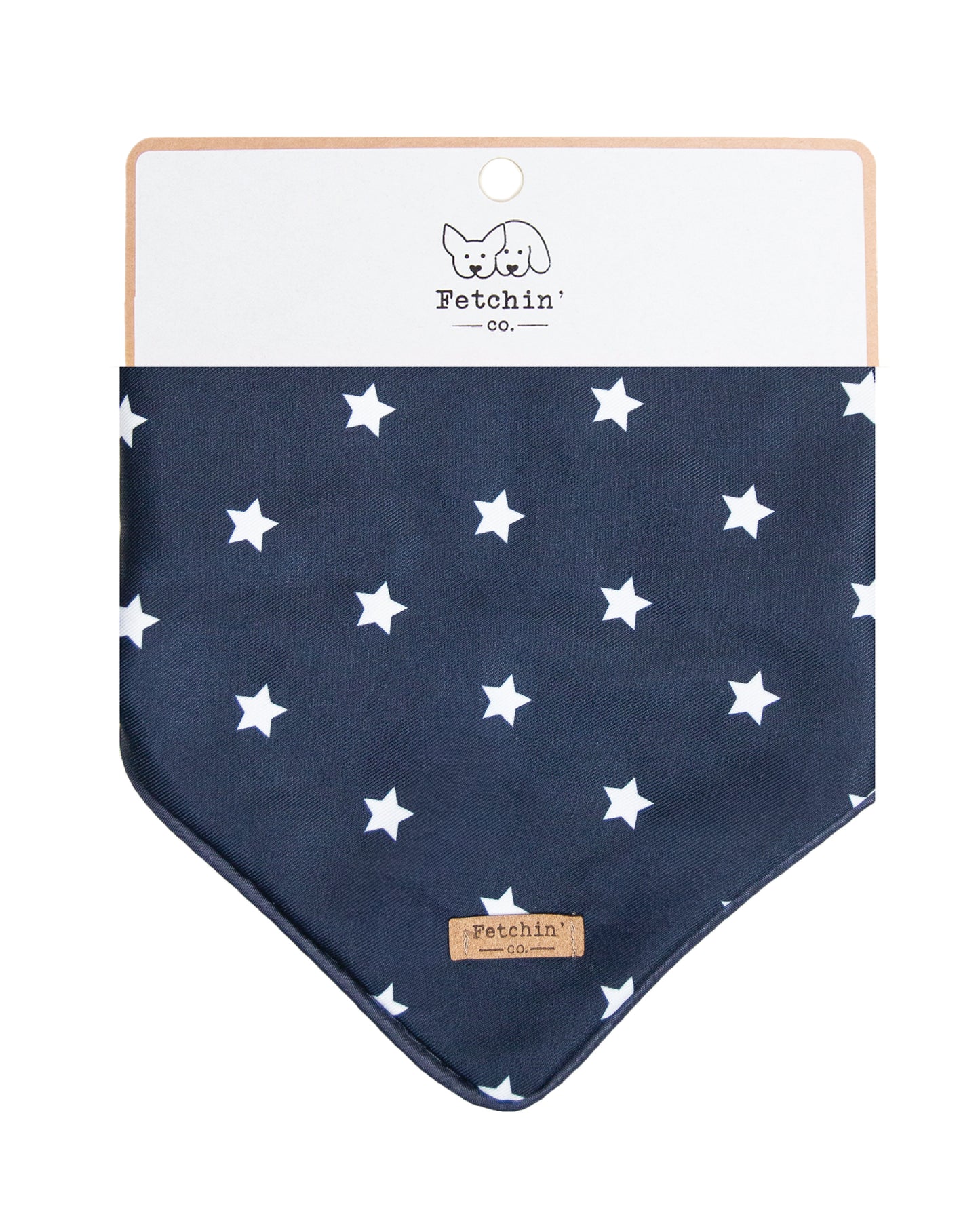 Navy & White Stars Printed Bandana