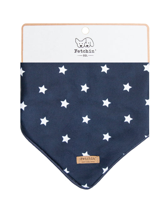 Navy & White Stars Printed Bandana