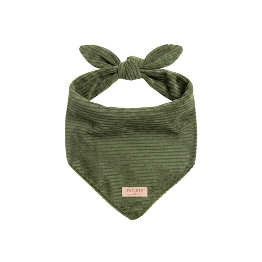 Green Corduroy Bandana