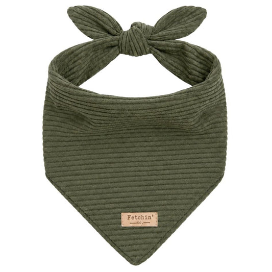 Green Corduroy Bandana