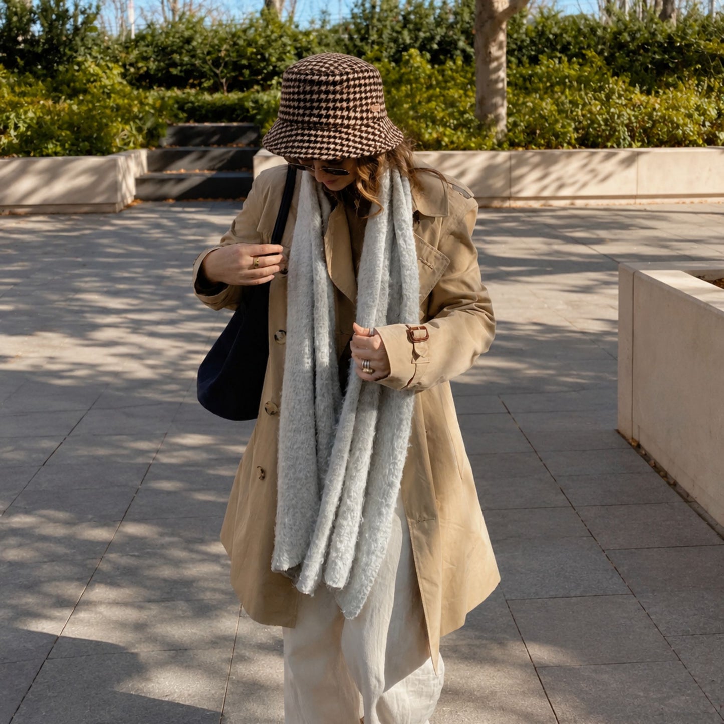 Houndstooth Bucket Hat