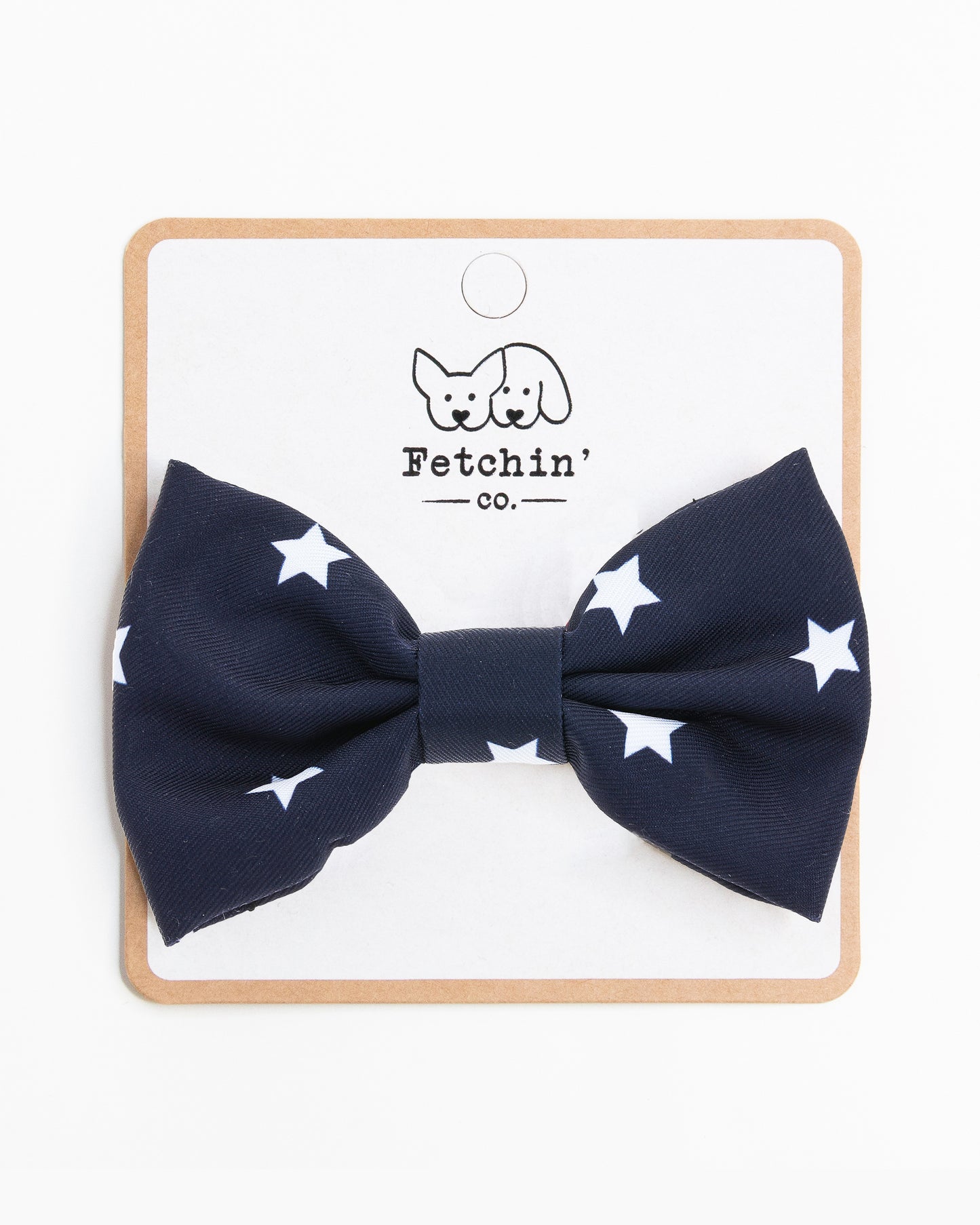 Navy & White Stars Collar Bow Tie