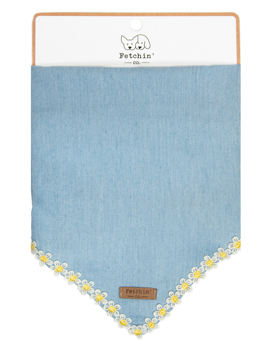 Chambray Daisy Chain Bandana