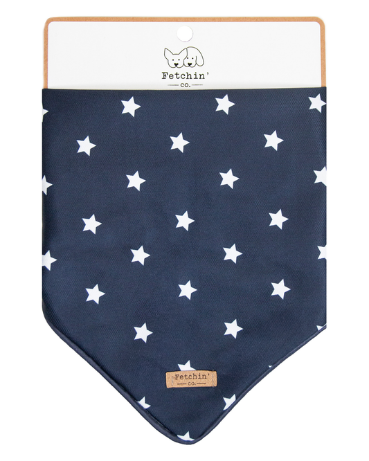 Navy & White Stars Printed Bandana