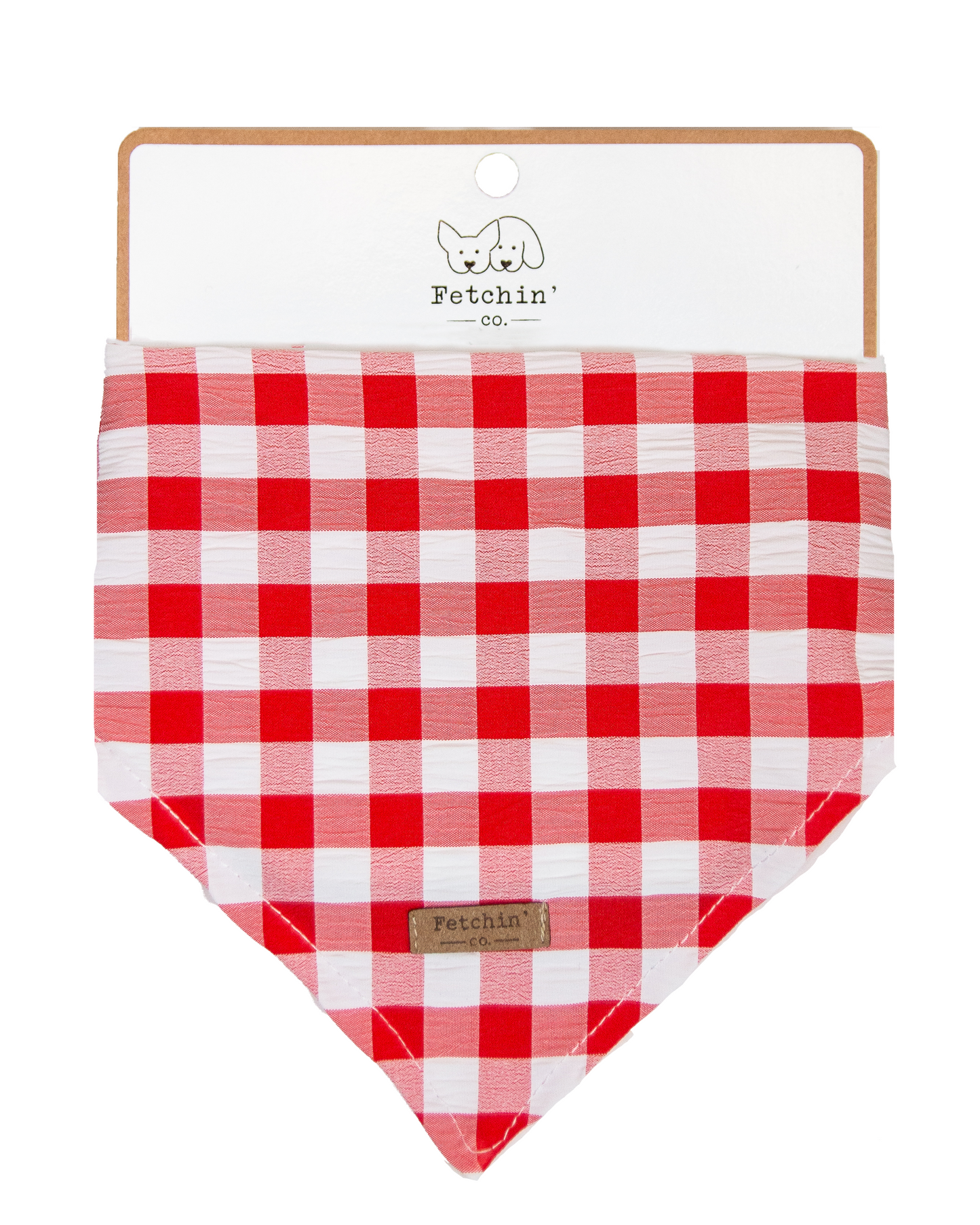 Red Gingham Bandana