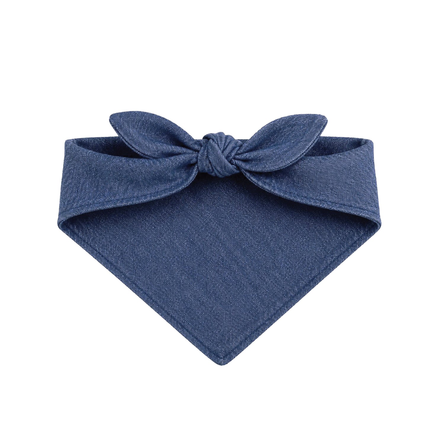 Chambray Embroidered Lobster Bandana