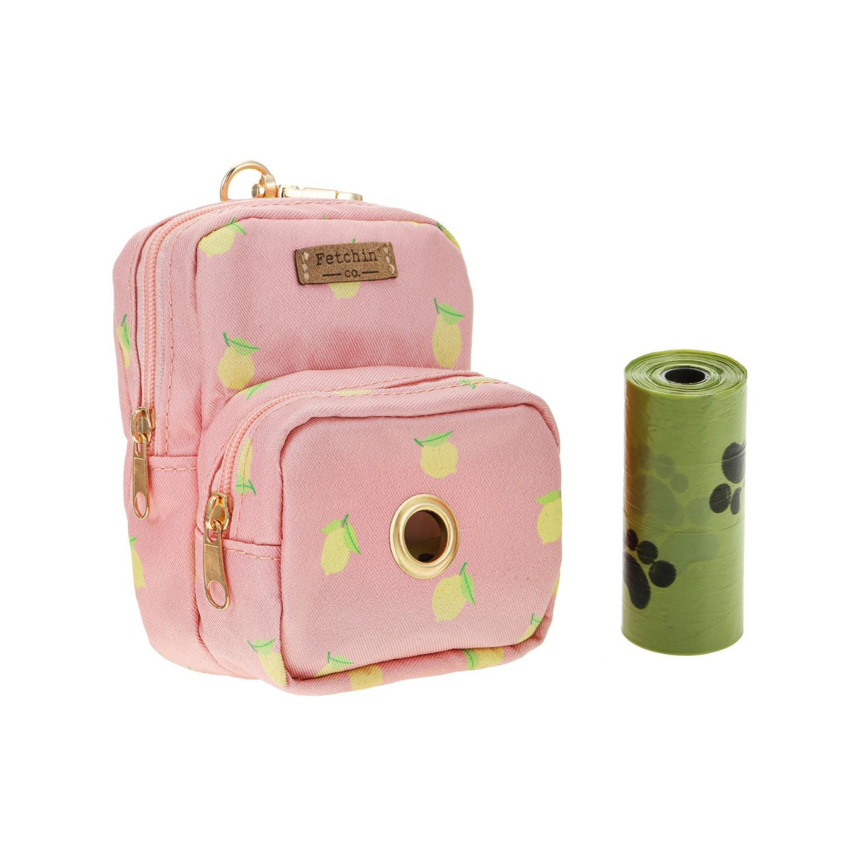 Pink Lemonade Mini Backpack Pet Waste Bag & Treat Holder