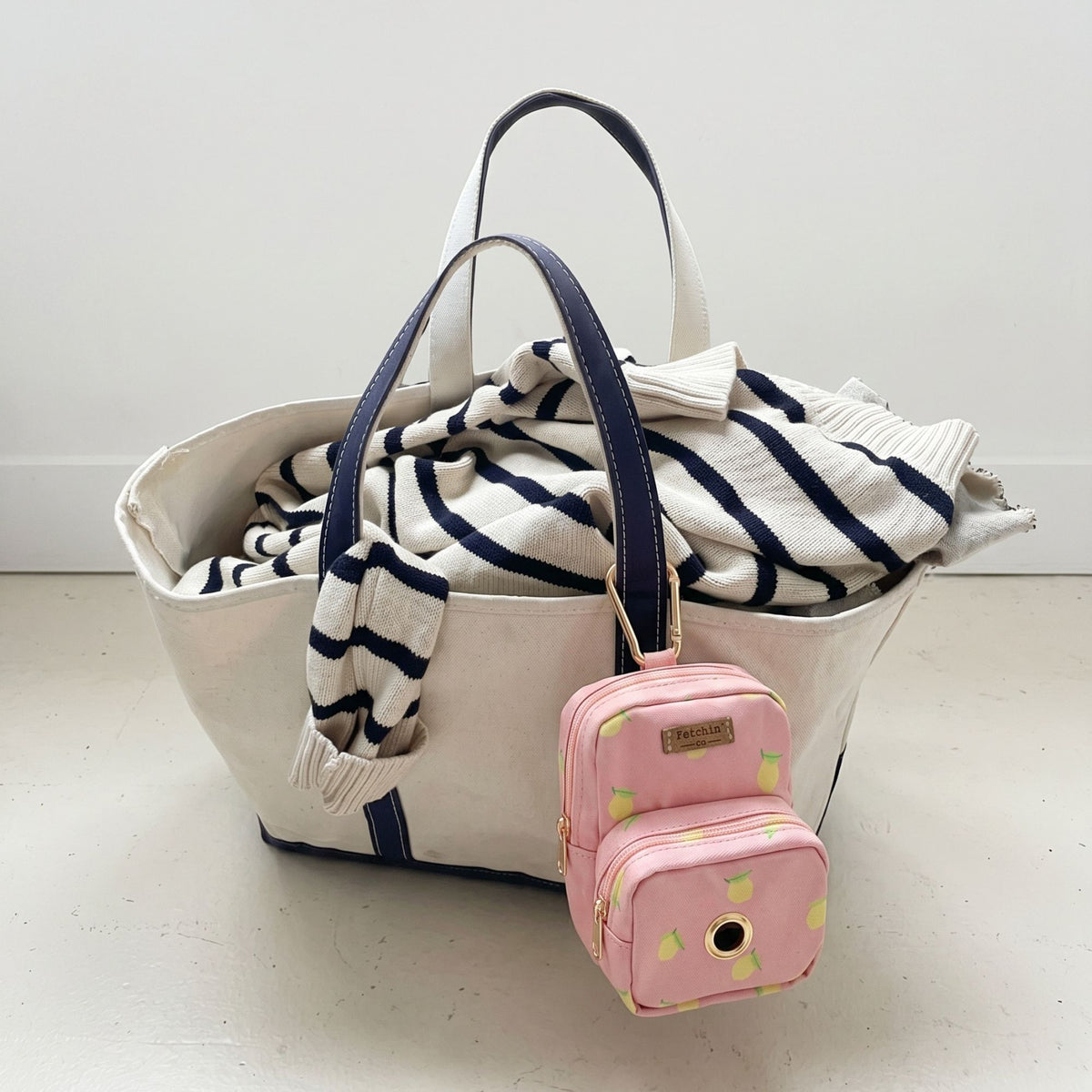 Pink Lemonade Mini Backpack Pet Waste Bag & Treat Holder