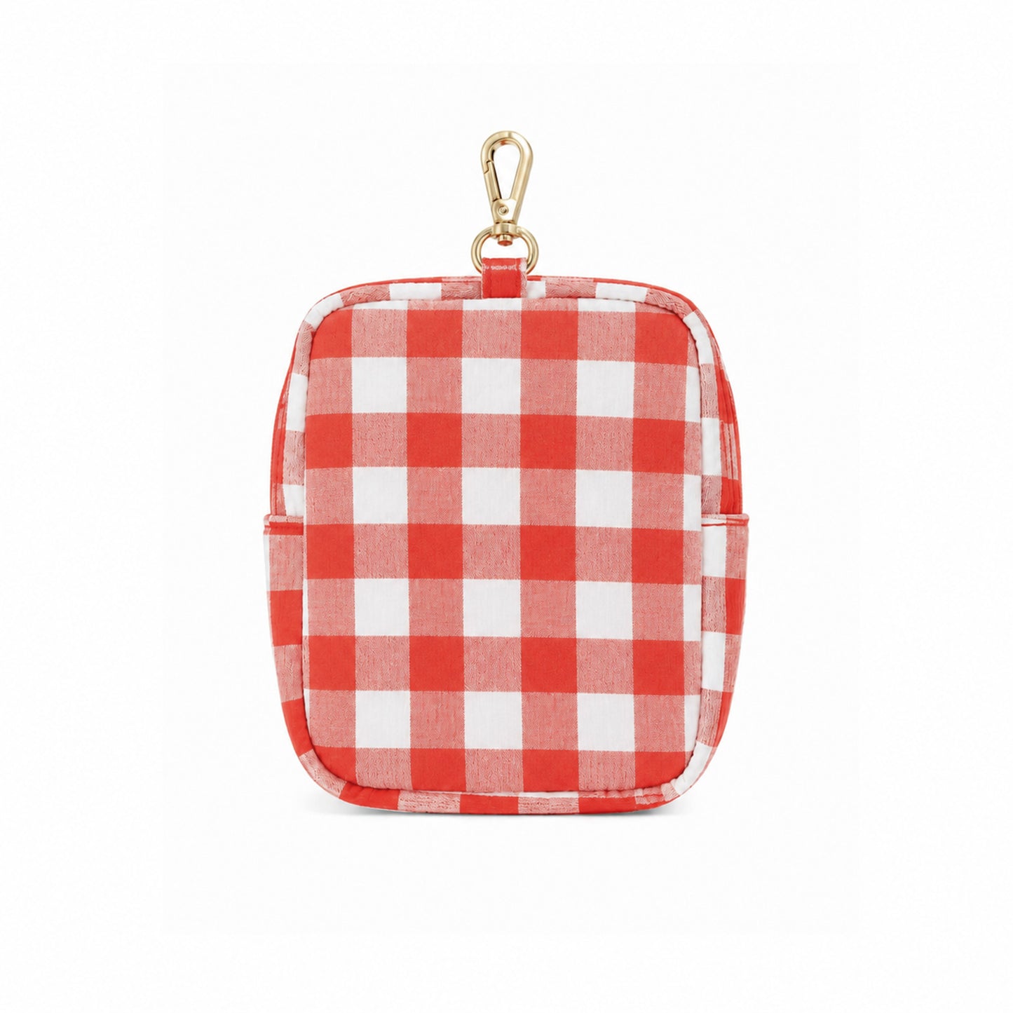 Red Gingham Mini Backpack Pet Waste Bag & Treat Holder