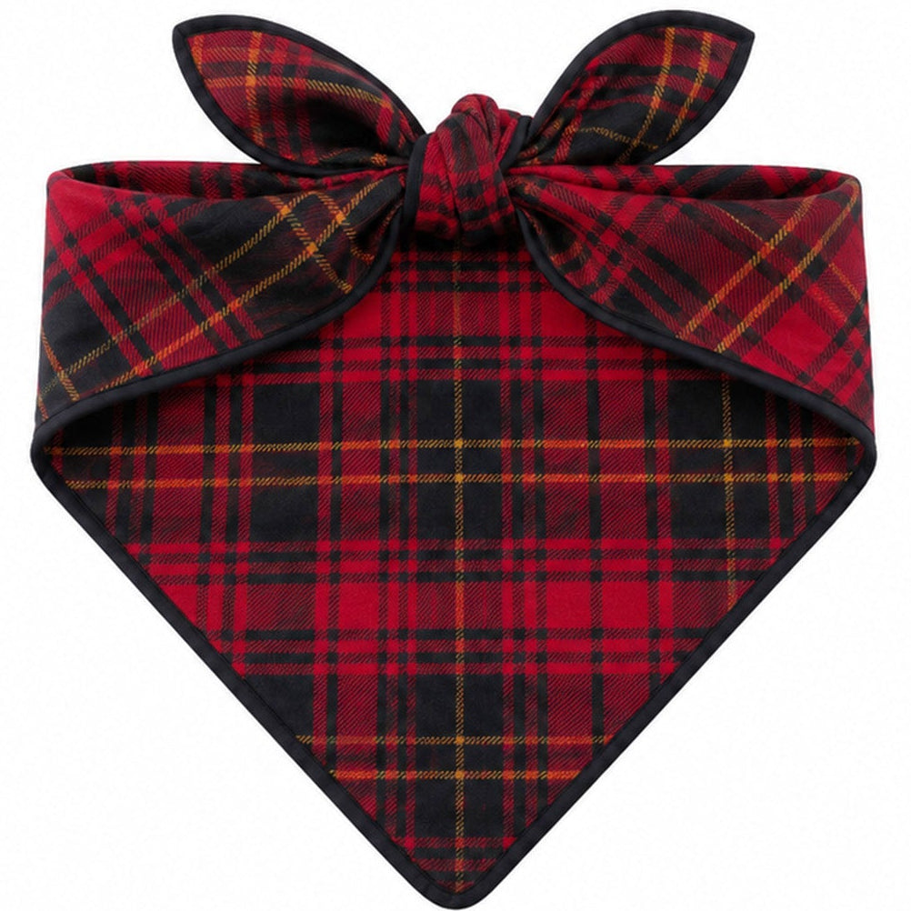 Red Plaid Bandana