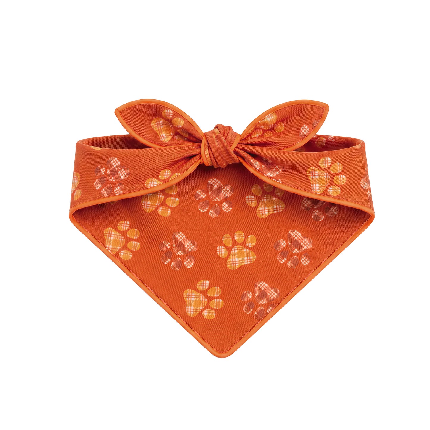 Plaid Paw Print Bandana