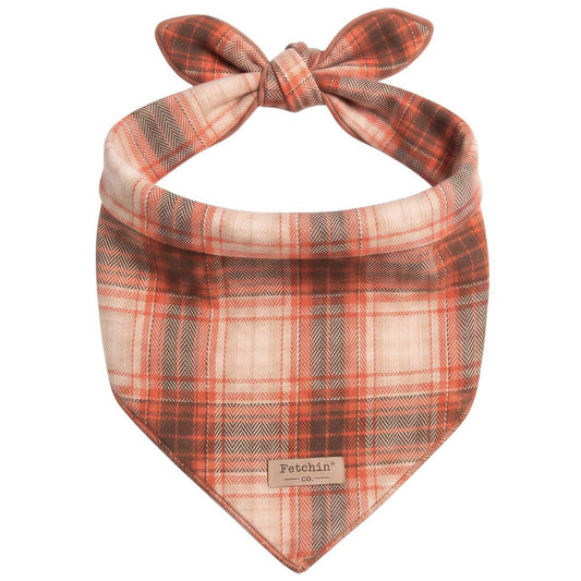 Rust Plaid Bandana