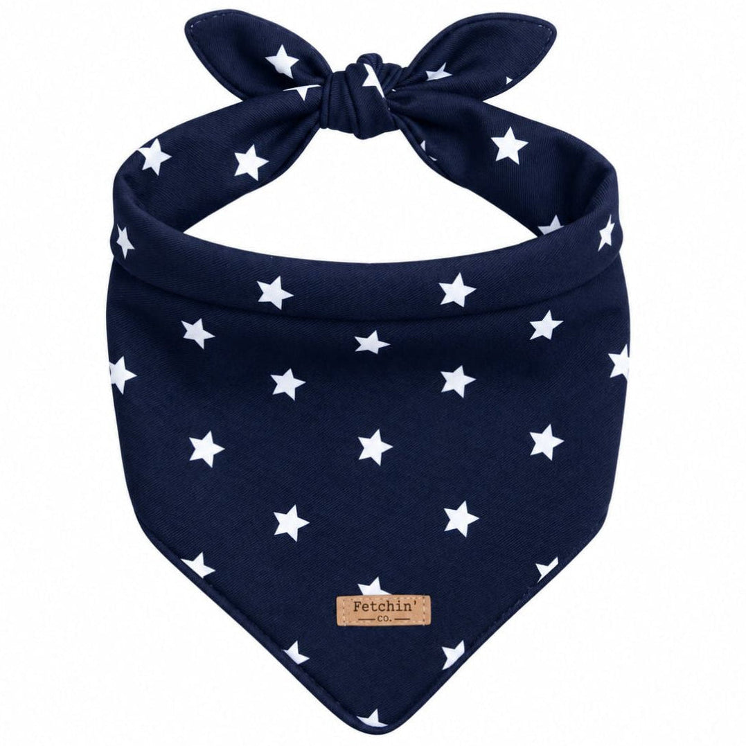 Navy & White Stars Printed Bandana