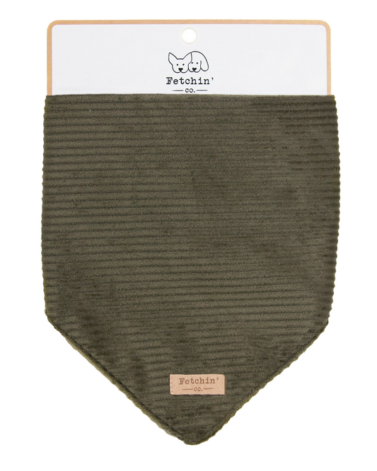 Green Corduroy Bandana