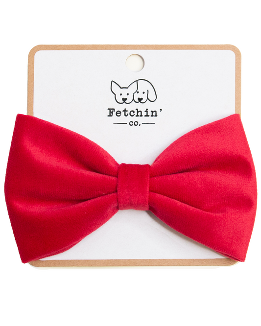 Red Velvet Collar Bow Tie