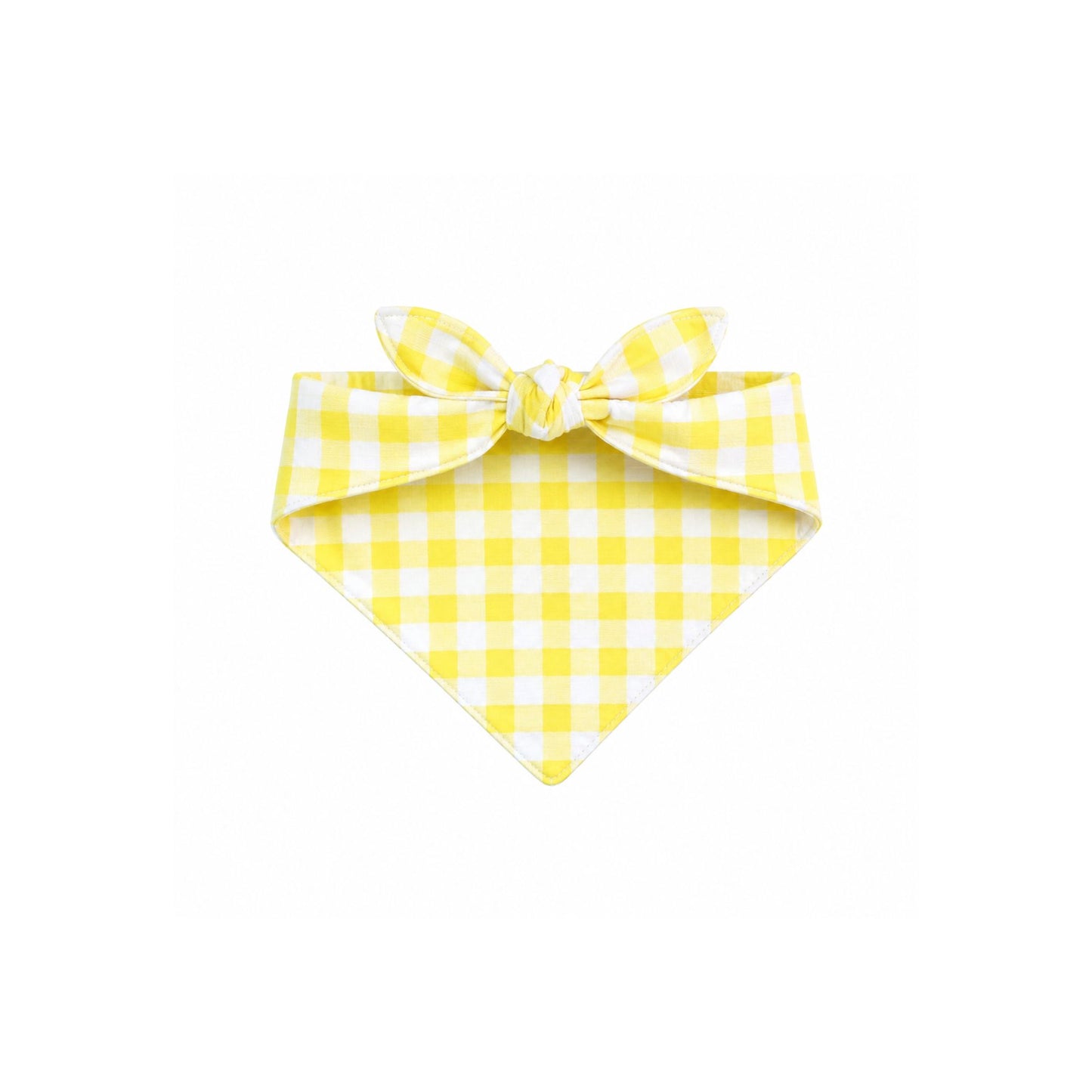 Yellow Gingham Bandana