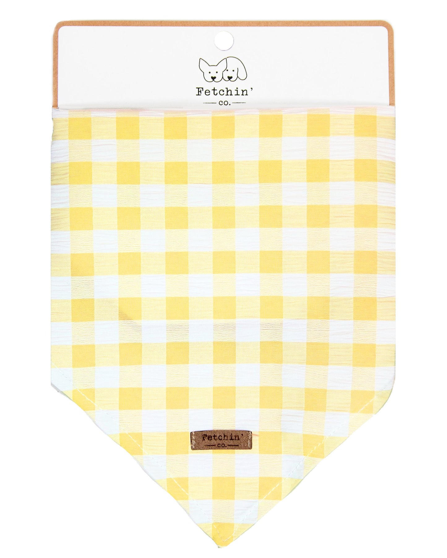 Yellow Gingham Bandana