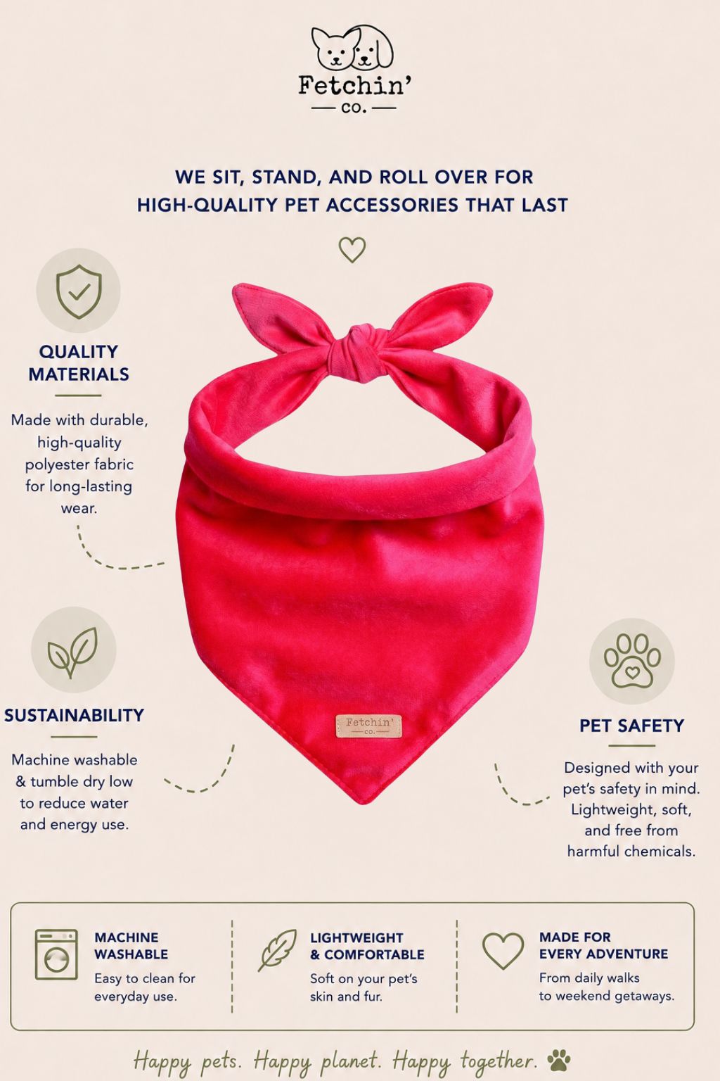 Red Velvet Bandana